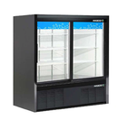 Habco 47" Wide 48" High 2 Sliding Door Glass Refrigerator Merchandiser ESM14SL48HC