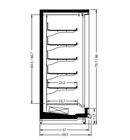 EuroCold 123" Four Door Glass Door Freezer Remote GDF-MERIC-4