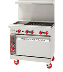 American Range 60'' Gas Range 4 Burner 36'' Griddle, ARGF-36G-4B