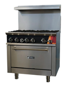 EFI 36″ Natural Gas Range With 6 Burners HRG36-6B-N