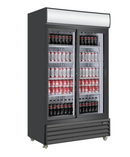 39" EFI Glass 2 Door Black Cooler C2S-39GD