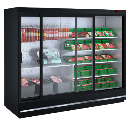 99'' Alaska-Line 4 Swing  Glass Door Cooler HIT-500