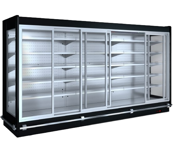 123'' Alaska-Line Multideck Remote Compressor Cooler with 5 Swing Doors HIT-1000