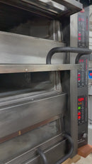 PizzaMaster 71.3" Electric Triple Deck Pizza Oven with Stand Used FOR02413