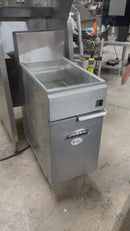 Imperial 40 Lb Electric Floor Fryer with Giles Free Standing Ventless Hood Used FOR02443