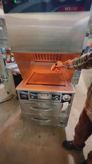Wells 30" Ventless Electric Griddle with Self-Contained Hood Used FOR02397