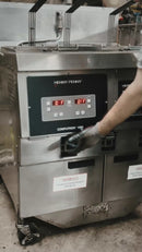 Henny Penny 2-Well Natural Gas Fryer with Computron 1000 Controls Used FOR02130