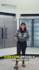 Alaska-Line 55'' Stainless Steel Two Glass Door Cooler 50 Cu.Ft., HIT-409