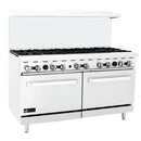 EFI 10 Burner Natural Gas Range 2 Oven HRG60-10B-N