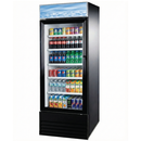 28'' Omcan Single Door Black Glass Refrigerator 23 Cu.Ft., 50037