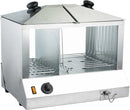 Omcan 18" Hotdog Steamer and Bun Warmer with 200 Hotdogs and 60 Buns Capacity FW-CN-0200-H