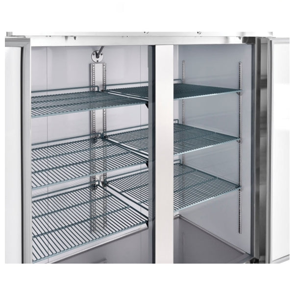 55" Double Solid Door Stainless Steel Freezer LRSF2-H