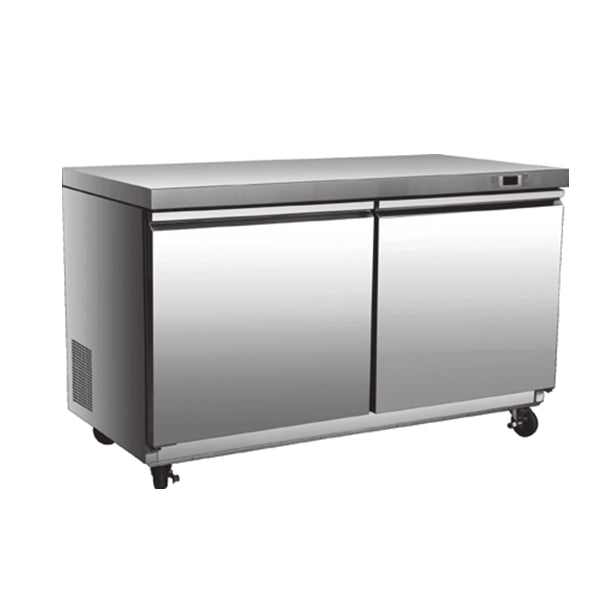 60'' CHEF Double Door Undercounter Freezer TUC-60F