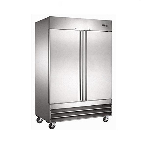 53" Double Door Stainless Steel Solid Door Freezer WC-2DSF-HC