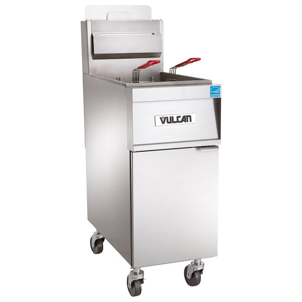 Vulcan Floor Fryer with Solid State Analog Controls & KleenScreen Filtration System 1TR85AF