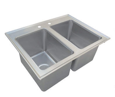 EFI Drop In Sink With 2 Fabricated Bowls SIHD819-10-2