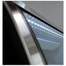 47" Omcan Refrigerated Floor Showcase with Black Coated Steel Exterior 50077