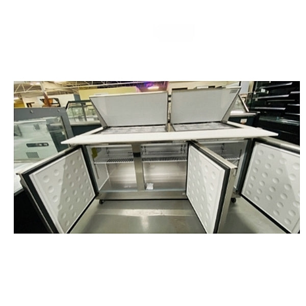 72" CHEF  Triple Door Refrigerated Mega Top Sandwich Prep Table S-72M