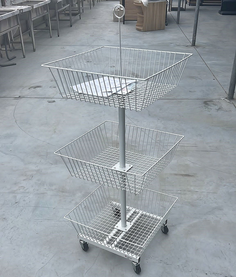 3 Tier Square Basket Display HBR-3092