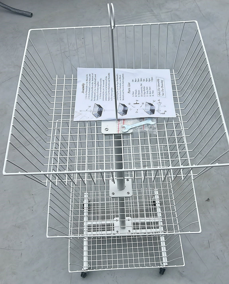 3 Tier Square Basket Display HBR-3092