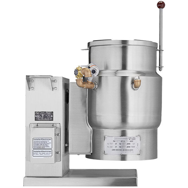 Vulcan 6 Gallon, Manual Tilt Electric Steam Jacketed Kettle K6ETT