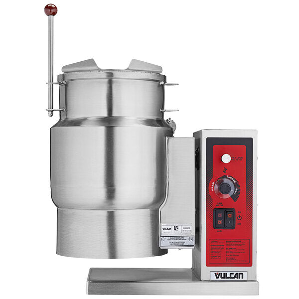 Vulcan 6 Gallon, Manual Tilt Electric Steam Jacketed Kettle K6ETT