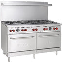 Vulcan SX Series Natural Gas 10 Burner 60" Range with 2 Standard Ovens SX60-10BN