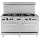 Vulcan SX Series Natural Gas 10 Burner 60" Range with 2 Standard Ovens SX60-10BN