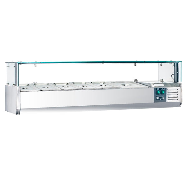 71" CHEF Refrigerated Countertop Topping Rail VRXH-1800/380