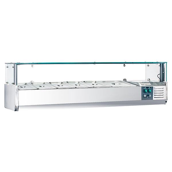 48" CHEF Refrigerated Countertop Topping Rail VRXH-1200/380