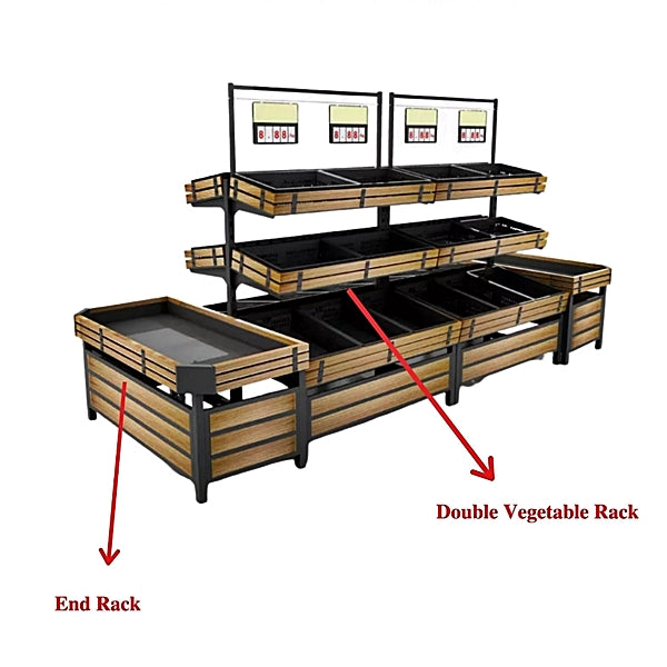 54" Double Side Vegetable & Fruit Rack HBR-3000