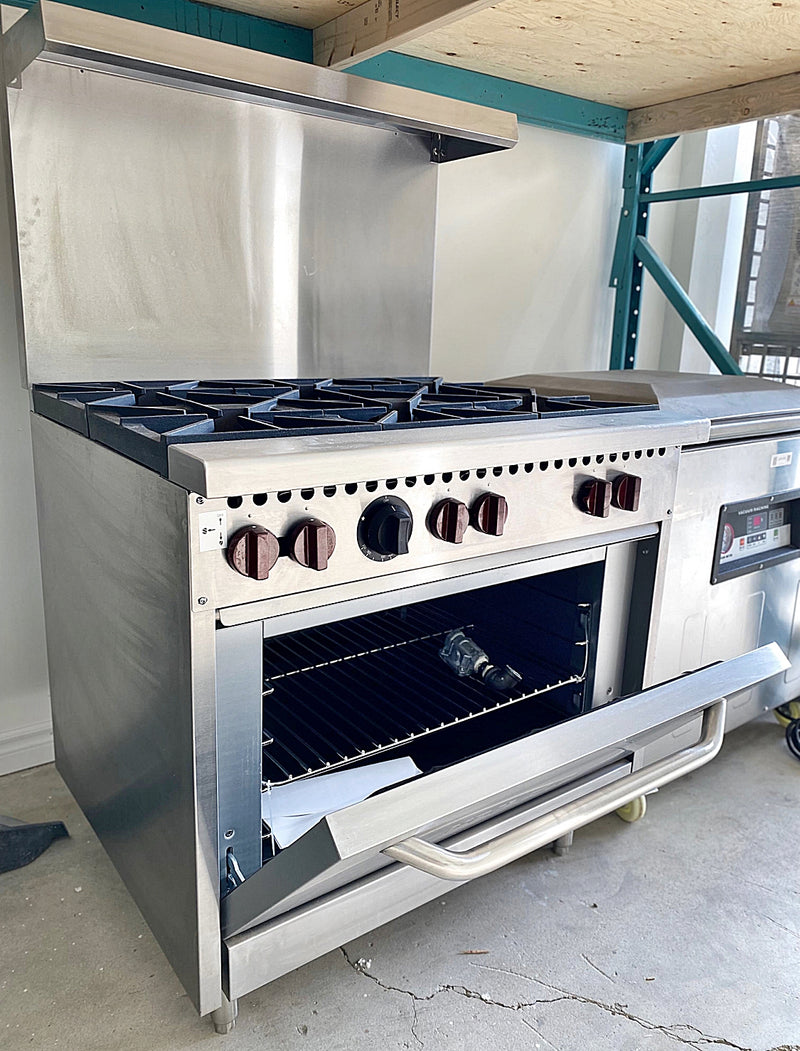 36'' Vulcan 6 Burner Range with Oven, SX-36-6B