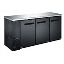 73" Omcan Solid 3 Door Bottle Cooler 19.6 Cu. Ft. 50061