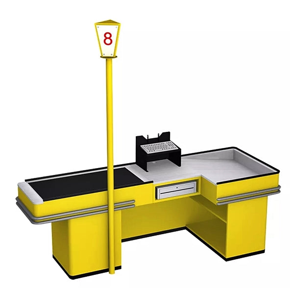 CHEF Checkout Counter with Conveyor Belt HBR-3084