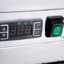 36'' Omcan Square Glass Floor Refrigerated Display Case 13.77Cu.Ft. Capacity, 44382