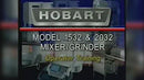 Hobart Meat Mixer/Grinder with Air-Drive Foot Switch Operation 150LBS Capacity, MG1532-132-1