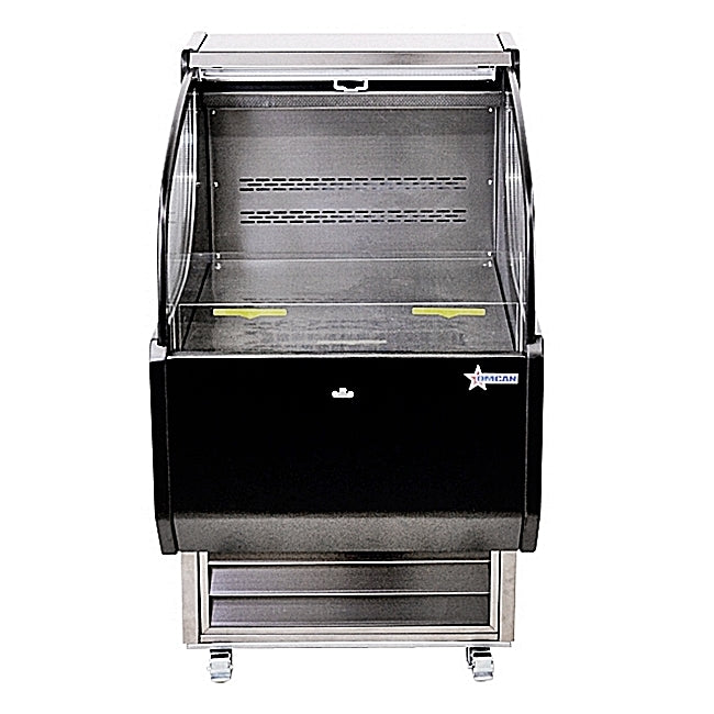 26" Omcan Open Refrigerated Display Case 6.6 Cu.Ft. 44379