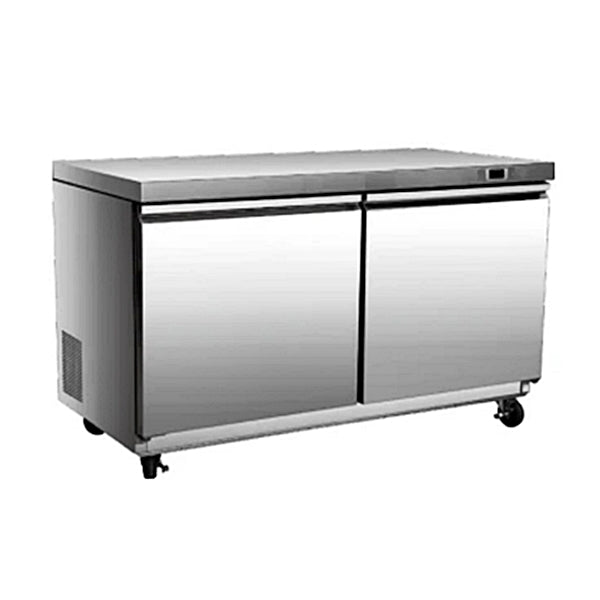 48" CHEF Double Solid Door Under Counter Cooler TUC-48R