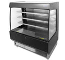 51" Three (3) Shelf Grab-and-Go Open Refrigerated Floor Self-Serve Merchandiser, 27.2 cu.ft (770 L), Black 44377
