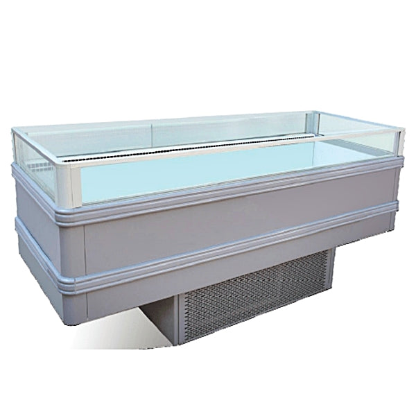 80'' CHEF Island Open Display Cooler Freezer VISION-200