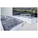 99'' CHEF Combined Island Freezer End Unit With Sliding Glass Top CQS-25L