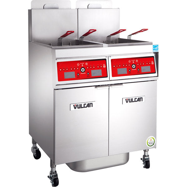 Vulcan Unit Floor Fryer System with Digital Controls & KleenScreen Filtration 2VK65DF