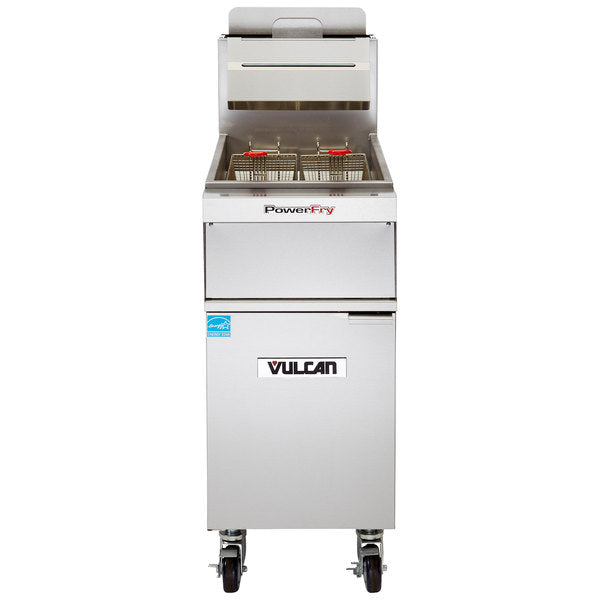 Vulcan Floor Model Gas 70LBS Capacity Built-In Filtration System, 1VK65AF