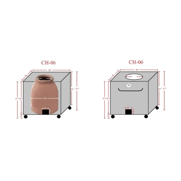 36" Morni Charcoal Operated Tandoori Oven CH-06