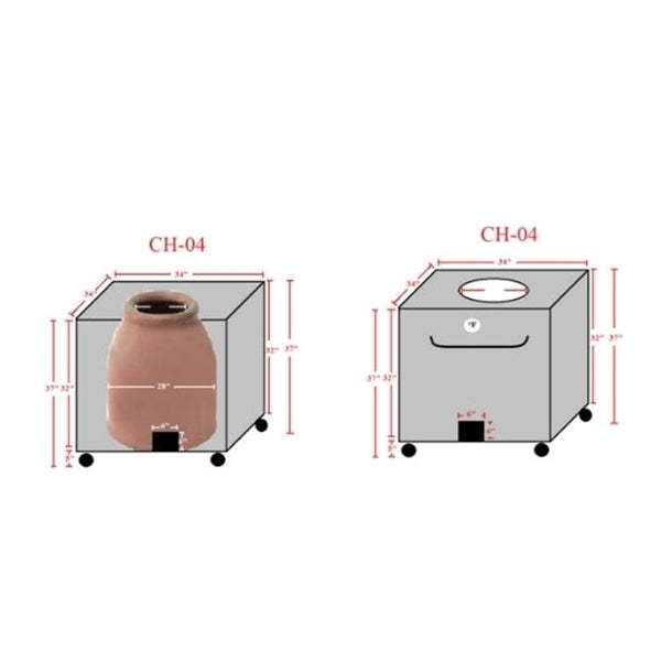 34" Morni Charcoal Operated Tandoori Oven CH-04