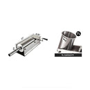 CHEF Stainless Steel Horizontal Sausage Stuffer 15LBS Capacity, 7L-SSH