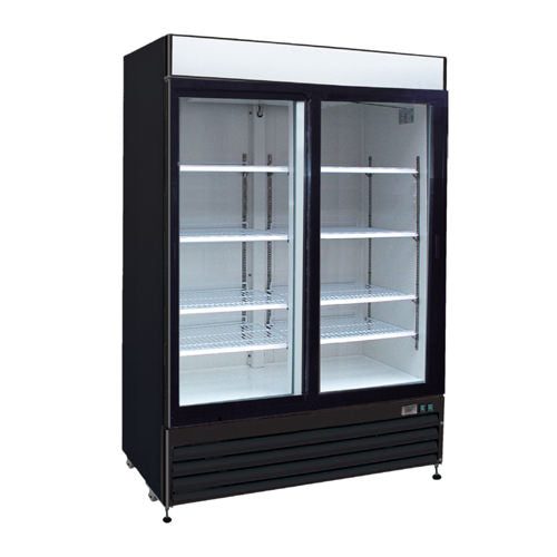 55'' EFI  2 Swing Glass Door Cooler 43.5 Cu.Ft., C2-54GDVC