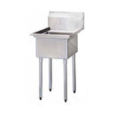 EFI 24″ x 24″ x 14″ Corner Drain One Compartment Sink With No Drain Board SI824-1N