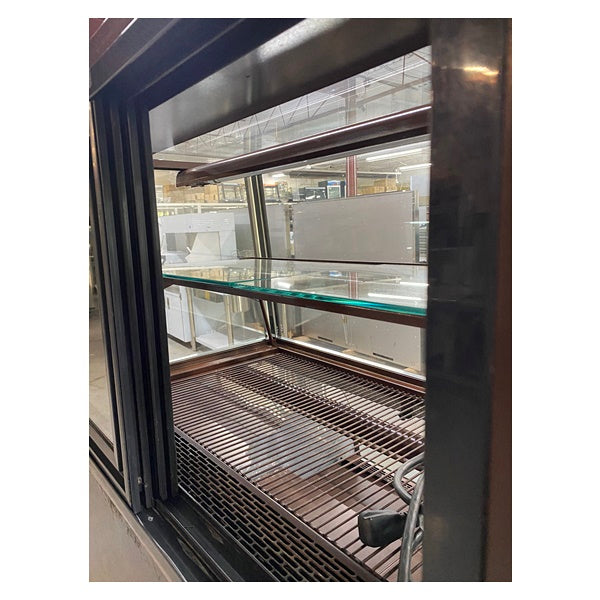 Wooden Curved Glass Display Cooler Used FOR01705