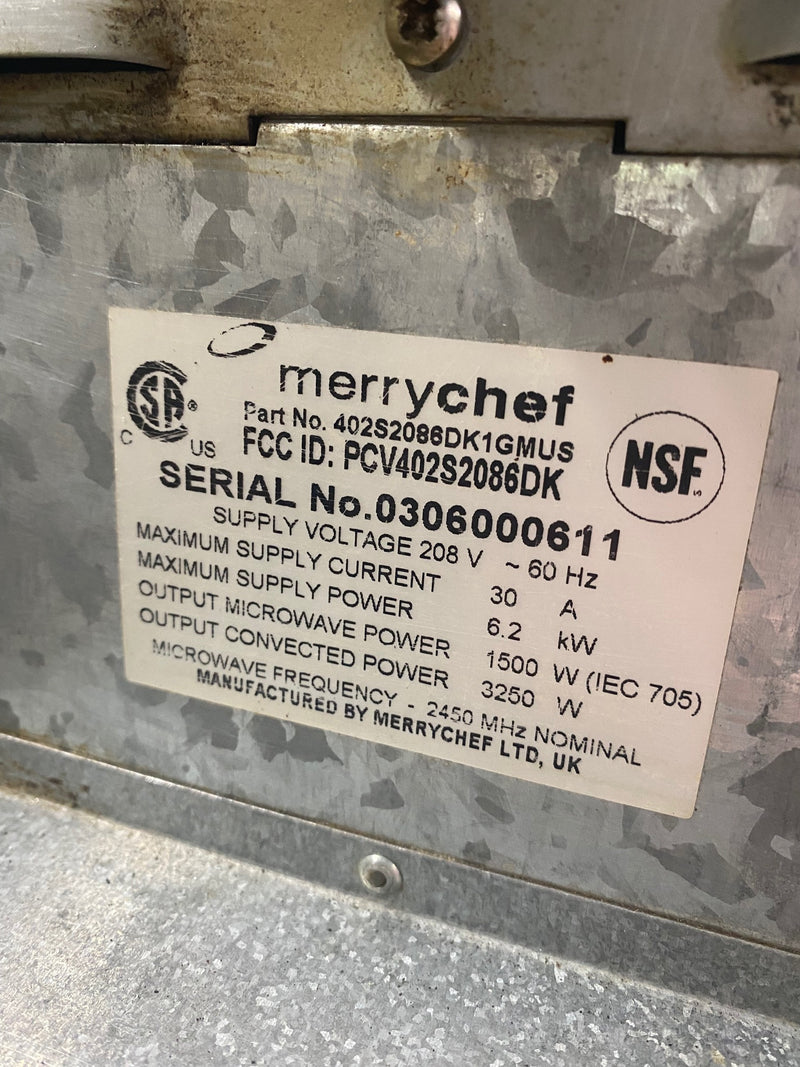 MerryChef Rapid Convection Oven Used FOR01611